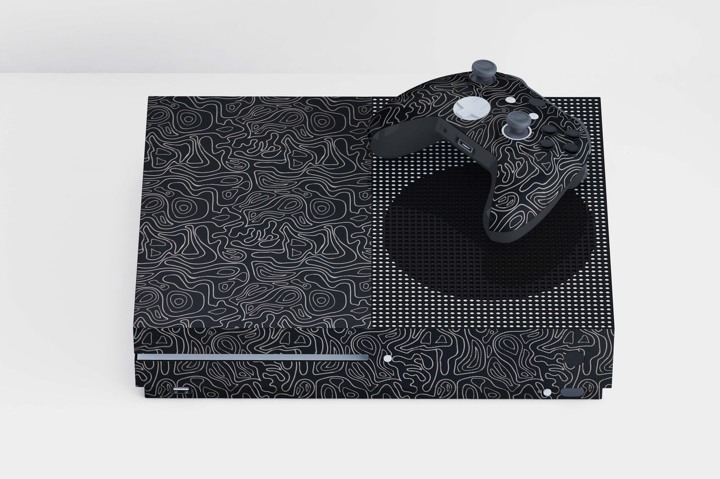 Xbox Series S White Line Swirl Matte Finish Skin