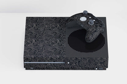 Xbox Series S White Line Swirl Matte Finish Skin