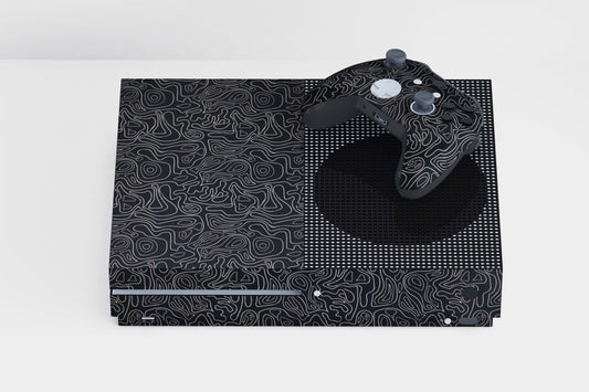 Xbox Series S White Line Swirl Matte Finish Skin