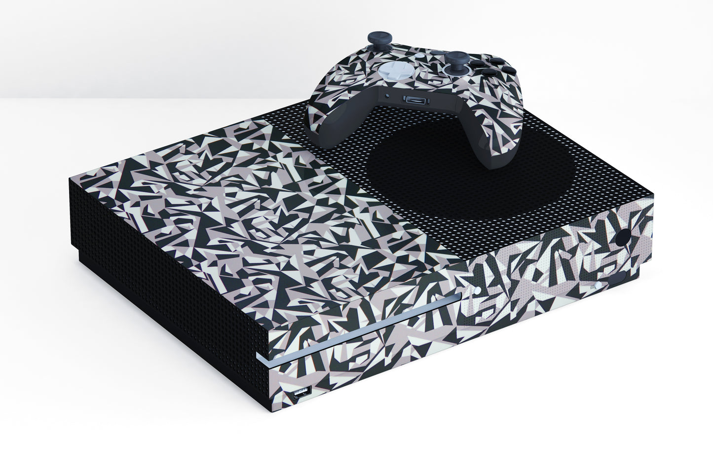 Xbox Series S Colourfull Black And White Tiles Matte Finish Skin
