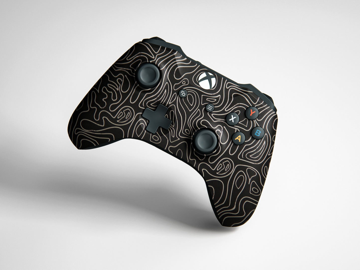 Xbox Series S White Line Swirl Matte Finish Skin