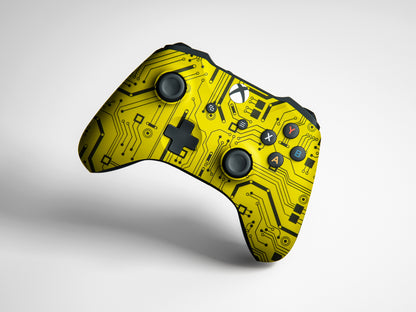 Xbox Series S Yellow Tech Circuit Matte Finish Skin